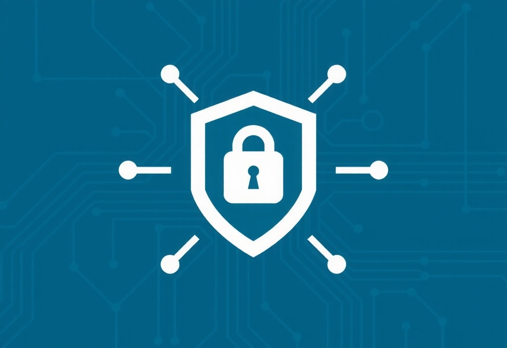 Datenschutzschild und Schloss, symbolisiert Datensicherheit und Privatsphäre