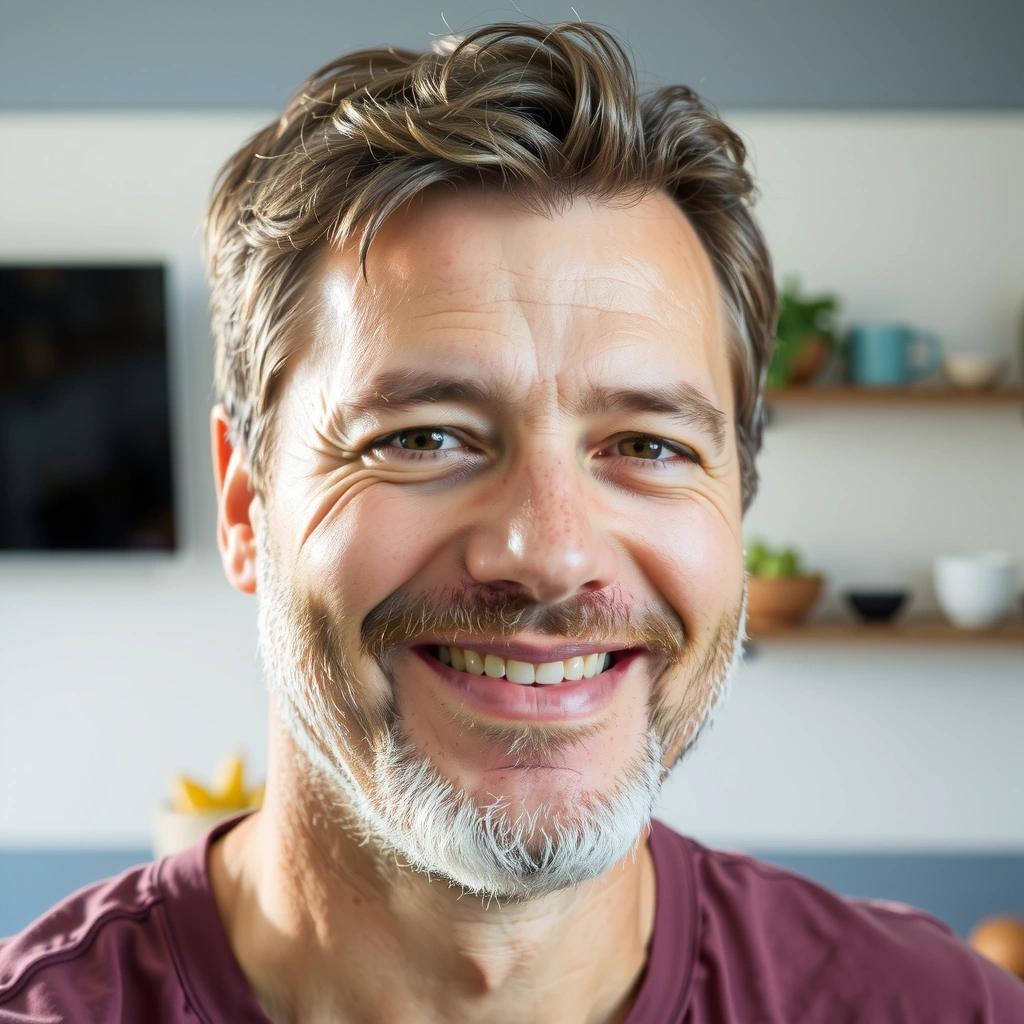 Porträt eines Klienten, der seine Ernährung an seine Allergien angepasst hat